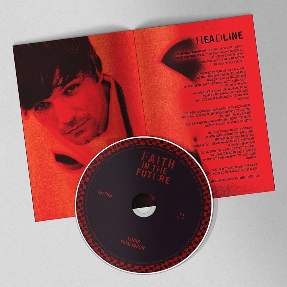 直筆サインCD Louis Tomlinson Faith The Futur Louis Tomlinson-Faith In The Future CD (Autographed